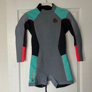 RipCurl Dawn Patrol 2mm Long Sleeve Springsuit Wetsuit, Sz 8